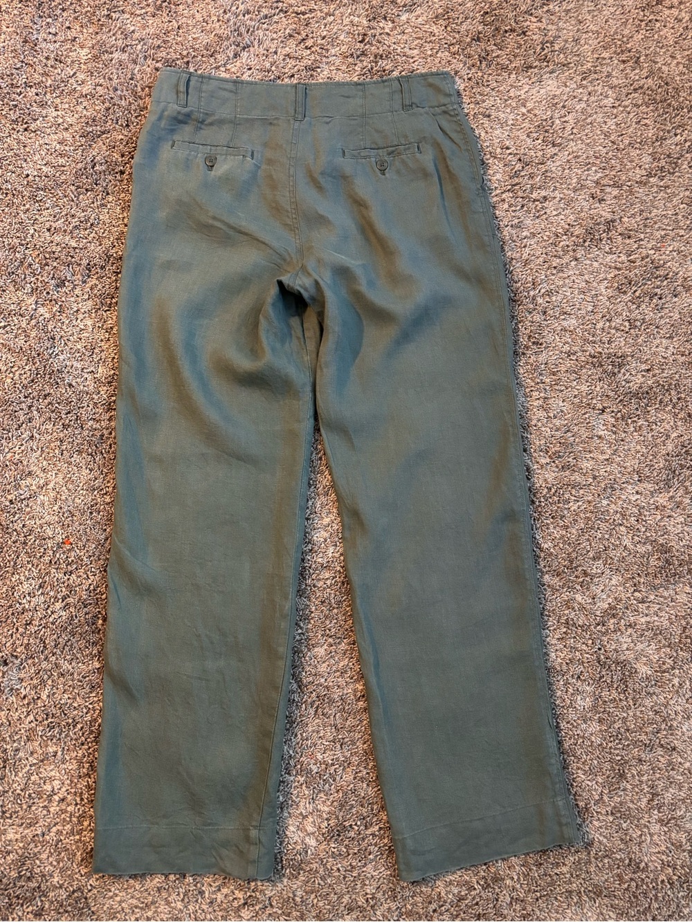 Tahari 100% Linen Slacks – Sage Green | Size 8 | Coastal Minimalist - Picture 5 of 9